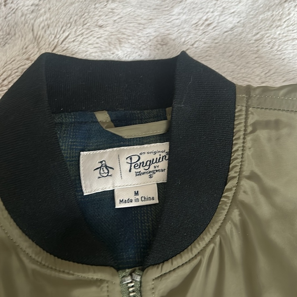 NWT Penguin olive bomber jacket - Picture 6 of 14